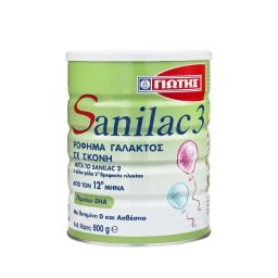 SANILAC | Βρεφικό Γάλα Sanilac 3 Σκόνη 800g