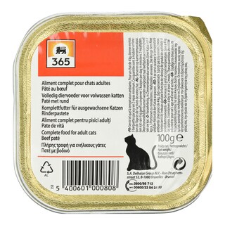 365 | Γατοτροφή Πατέ Βοδινό 100g