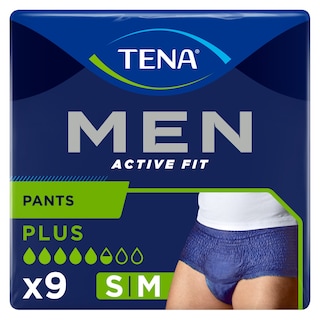 TENA | Incontinence Underwear Men Active Fit Plus Medium 9 Pieces