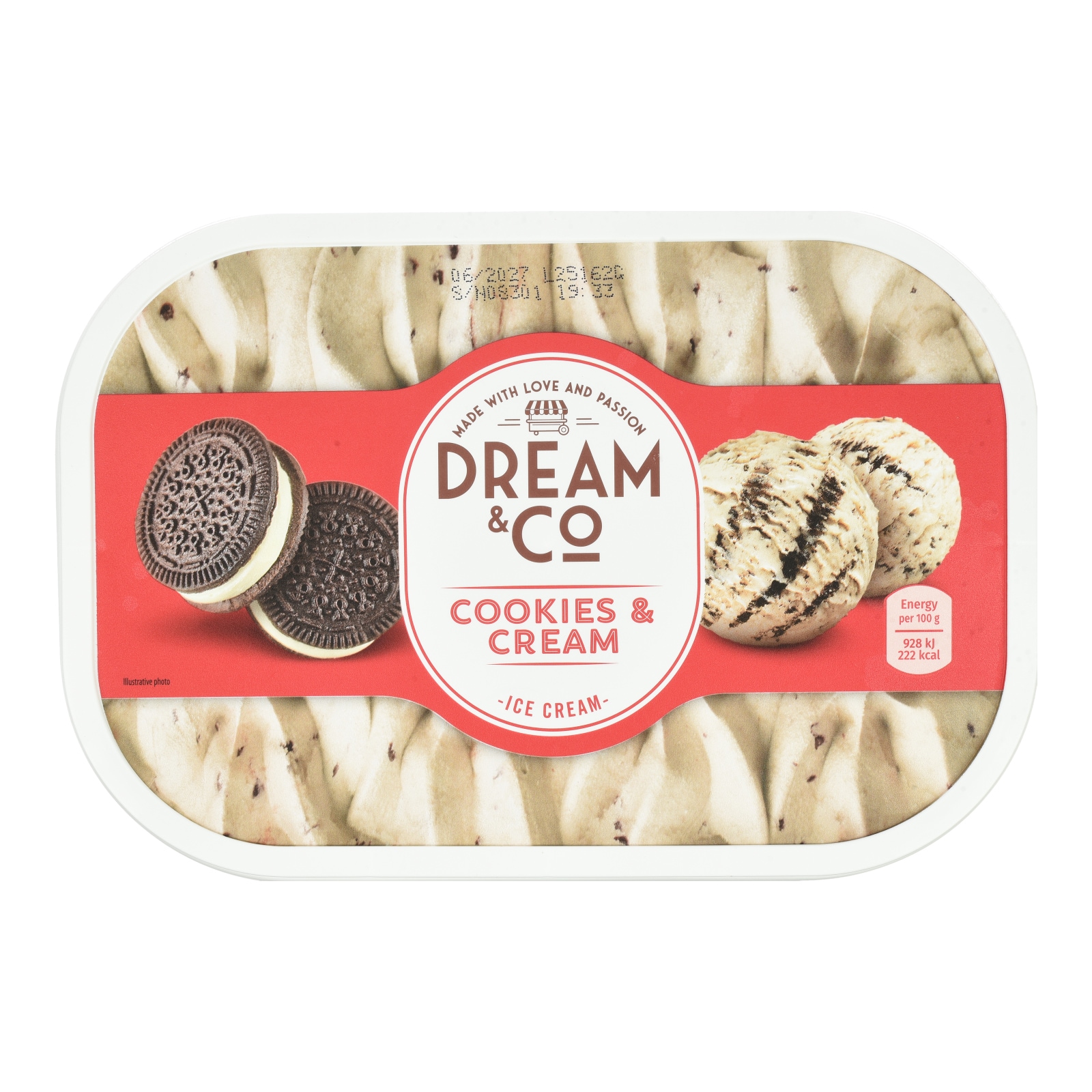 DREAM & CO Παγωτό Cookies Cream 500g