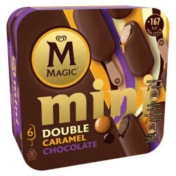 MAGIC | Παγωτό Ξυλάκι Mini Double Caramel Chocolate 6x47g