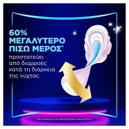 ALWAYS | Σερβιέτες Ultra Platinum Secure Night 10 Τεμάχια