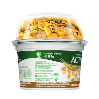 ACTIVIA | Επιδόρπιο Γιαουρτιού Τραγανή Απόλαυση με Δημητριακά 188g