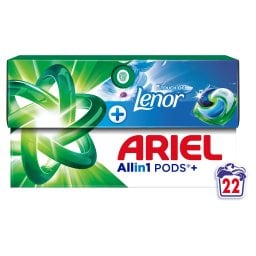 ARIEL | Kάψουλες Πλυντηρίου Ρούχων Allin1 Pods Touch of Lenor 22 Τεμάχια
