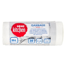 HOME KITCHEN | Σακούλες Απορριμμάτων με Χερούλια 25lt 30 Τεμάχια