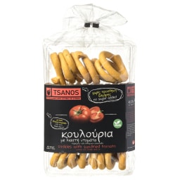 ΤΣΑΝΟΣ | Κουλούρια Αλμυρά Λιαστή Ντομάτα Χωρίς Ζάχαρη 200g
