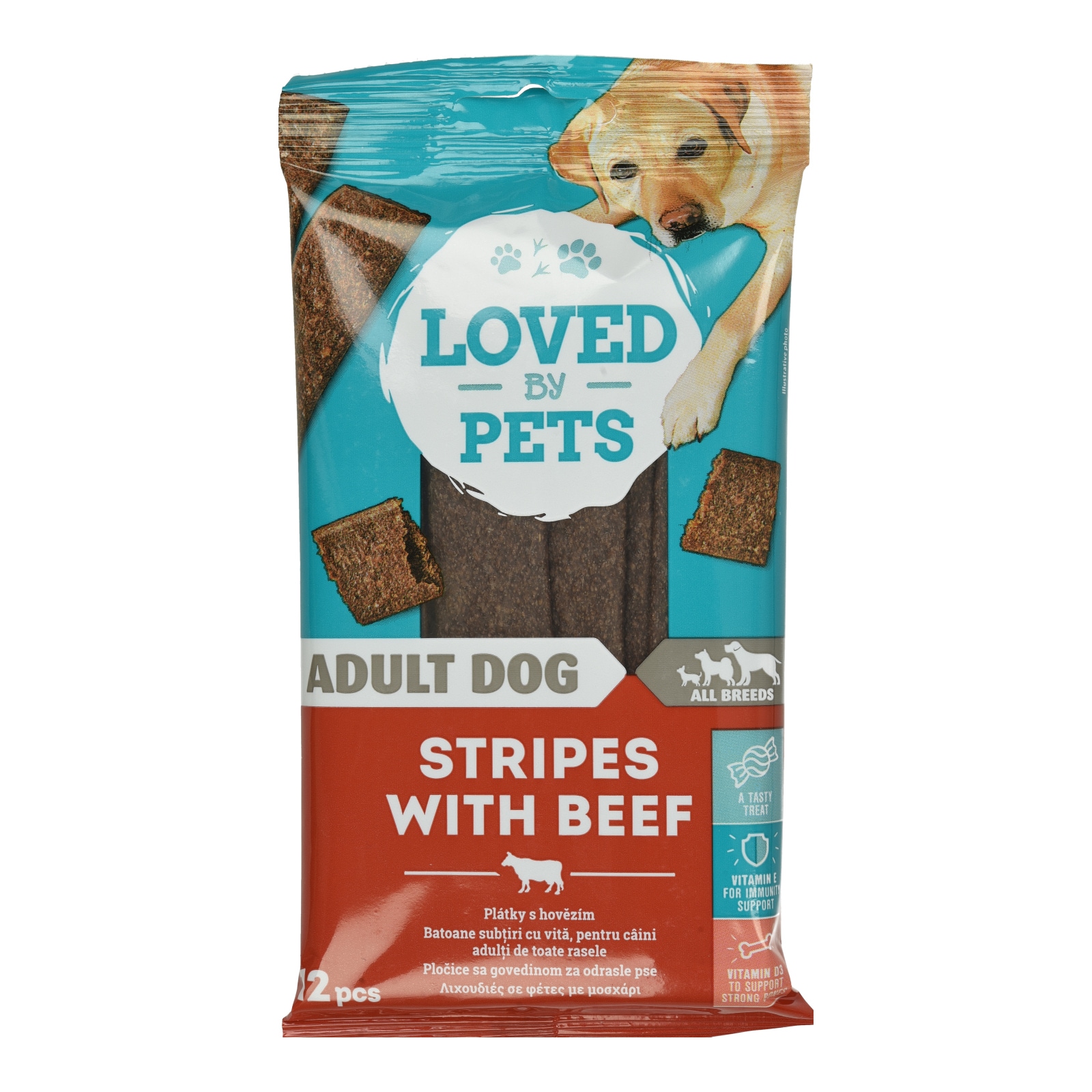LOVED BY PETS Σνακ Σκύλων Μοσχάρι Φέτες 120g
