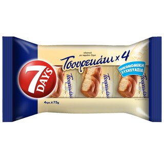 7DAYS Τσουρέκι Κλασικό 4x75g