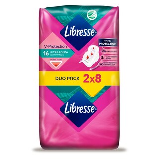 LIBRESSE | Σερβιέτες Ultra Long Wings 16 Τεμάχια