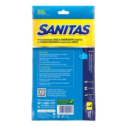 SANITAS | Γάντια Latex Extra Comfort Large Ζεύγος 1 Τεμάχιο