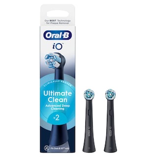 ORAL B | Ανταλλακτικές Κεφαλές iO Ultimate Clean Black 2 Τεμάχια