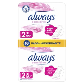 ALWAYS | Σερβιέτες Sensitive Super 16 Τεμάχια