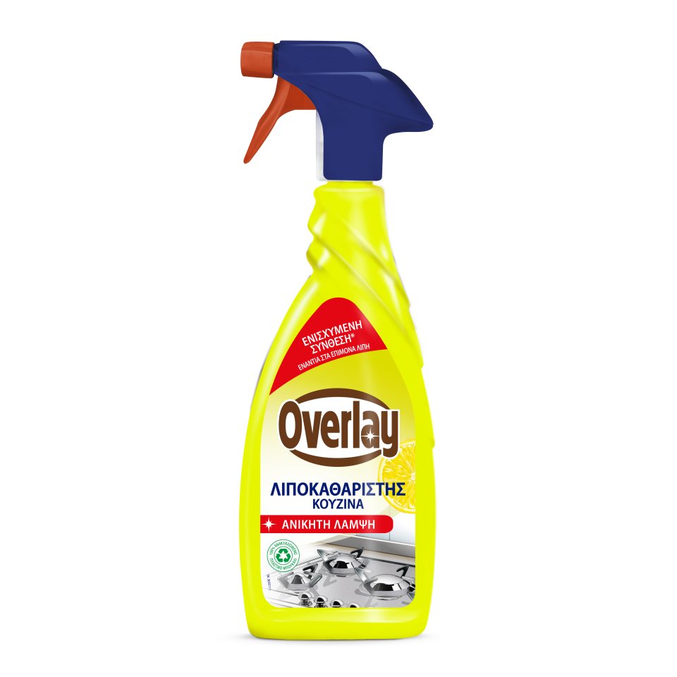 OVERLAY Spray Καθαρισμού Λιποκαθαριστής Λεμόνι Αντλία 650ml
