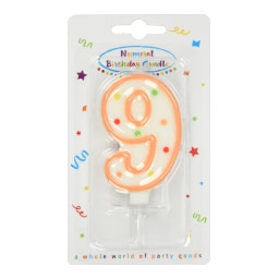 DECORATA | Κερί Γενεθλίων Νο9 1 Τεμάχιο