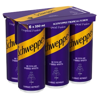 SCHWEPPES | Αναψυκτικό Tropical Fusion 6x330ml