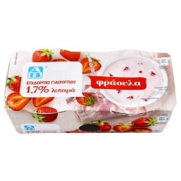 ΑΒ | Επιδόρπιο Γιαουρτιού Φράουλα 2x200g