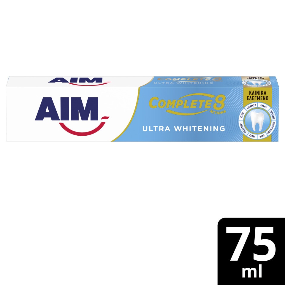 Οδοντόκρεμα Complete 8 Actions Ultra White 75ml