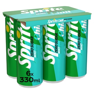SPRITE | ZERO | Αναψυκτικό Γκαζόζα Zero Chill Κουτί 6x330ml