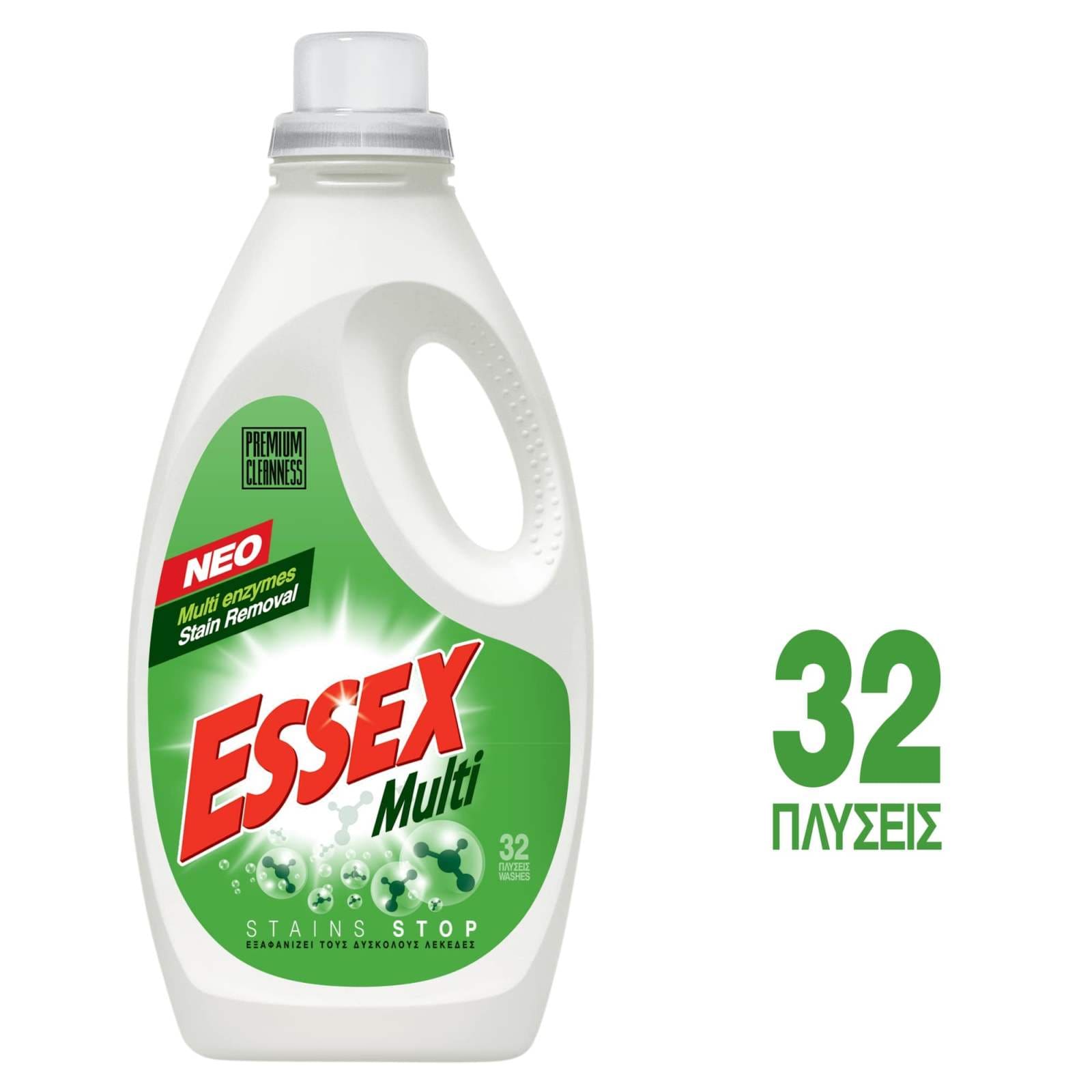 ESSEX Υγρό Πλυντηρίου Ρούχων Multi 32 Μεζούρες