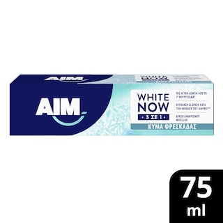 AIM | Οδοντόκρεμα White Now 3σε1 Fresh Kiss 75ml
