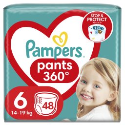 PAMPERS | Πάνες Βρακάκι Μωρού Pants Νο6 15kg+ Giant Pack 48 Τεμάχια
