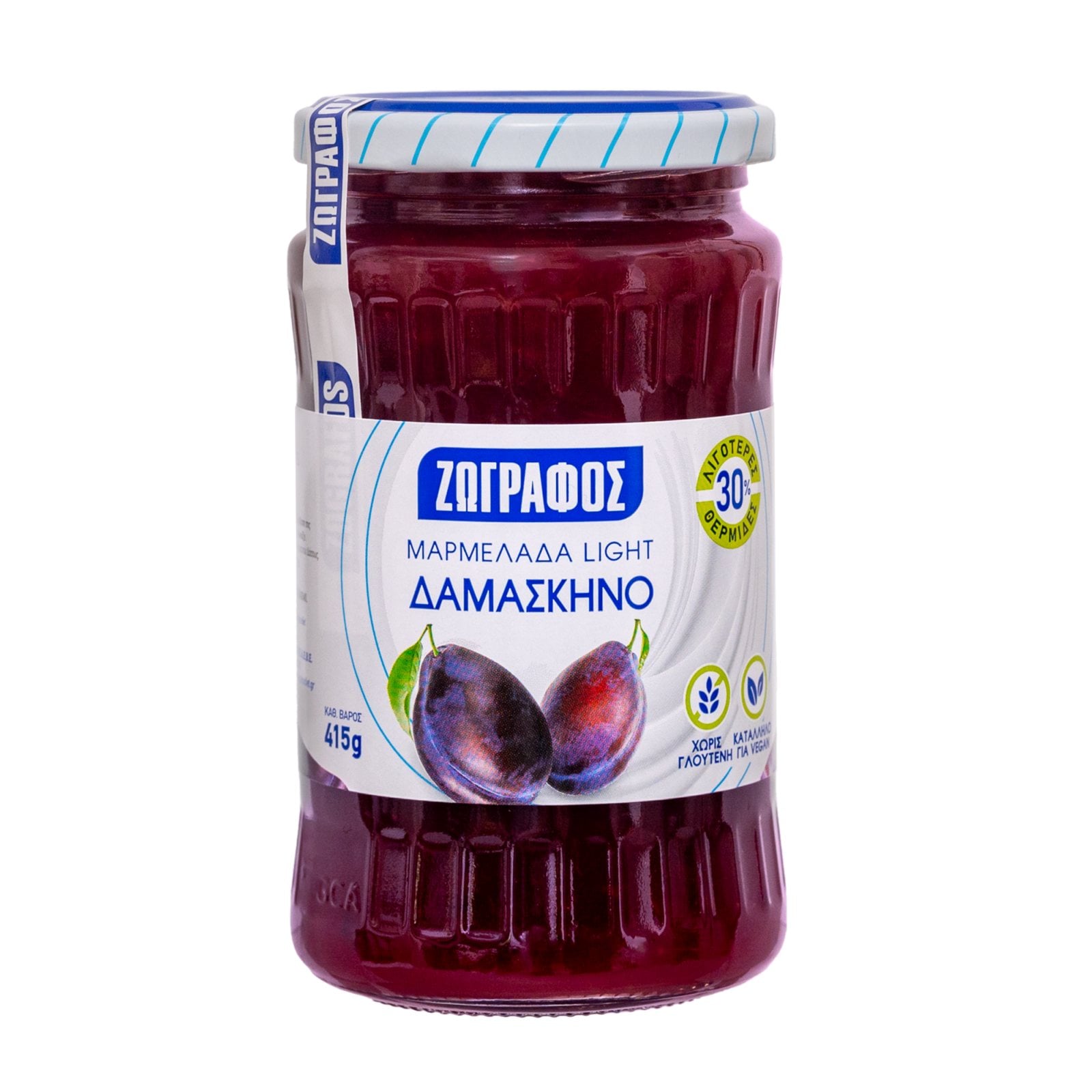 ΖΩΓΡΑΦΟΣ Μαρμελάδα Δαμάσκηνο Φρουκτόζη 415g