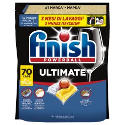 FINISH | Κάψουλες Πλυντηρίου Πιάτων Ultimate Allin1 Λεμόνι 70 Τεμάχια