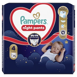PAMPERS | Πάνες Βρακάκι Μωρού Night Pants Νο4 25 Τεμάχια