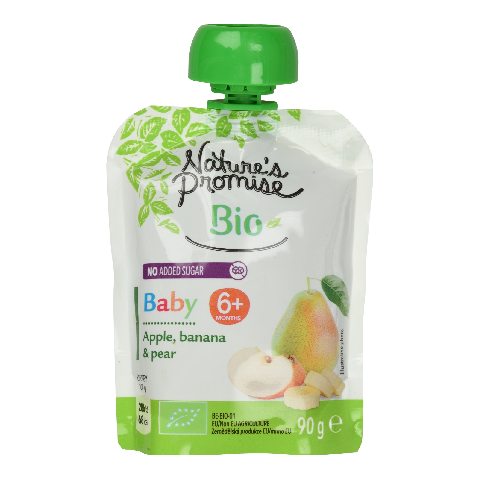 Φρουτοπουρές Bio Μήλο Μπανάνα Αχλάδι 90g