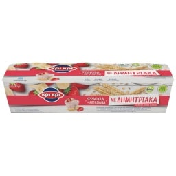 ΚΡΙ ΚΡΙ | Επιδόρπιο Γιαουρτιού Φράουλα Μπανάνα Δημητριακά 3x180g