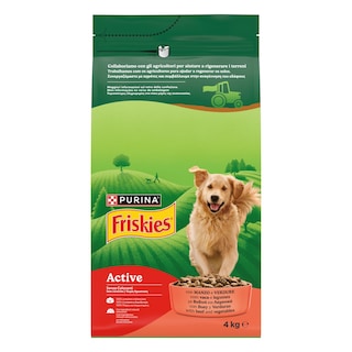 FRISKIES | Ξηρά Τροφή Σκύλου Active Βοδινό 4 Kg