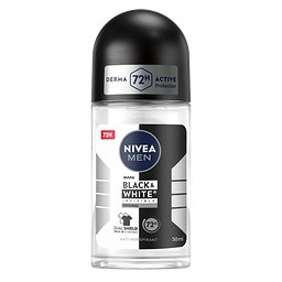 NIVEA | FOR MEN | Deodorant Roll On Men Invisible Black & White 50ml