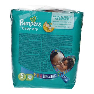 PAMPERS | BABY DRY | DIAPERS JUNIOR 11 - 25 KGR No 5 23PIECES