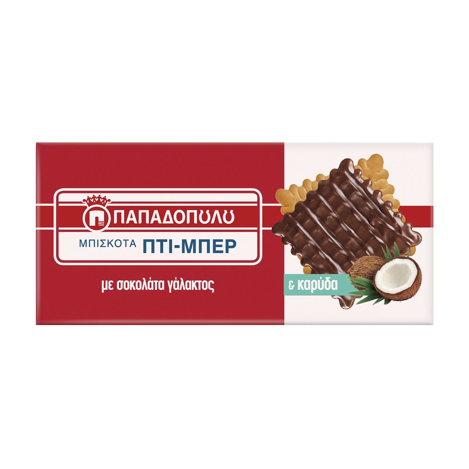 ΠΑΠΑΔΟΠΟΥΛΟΥ Μπισκότα Πτι Μπερ Σοκολάτα Καρύδα 200g