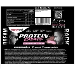 MOOVEAT | Μπάρα Πρωτεϊνης 30% Crunch Strawberry Snap 65g