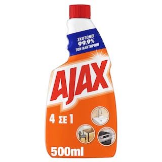 AJAX | Spray Καθαρισμού 4 σε 1 Ανταλλακτικό 500ml