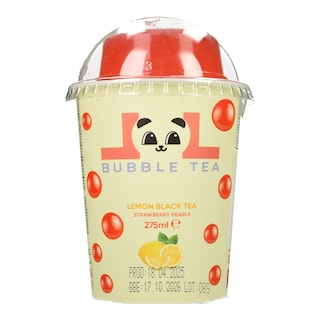 - | Bubble Tea Lemon Black Tea Strawberry 275ml