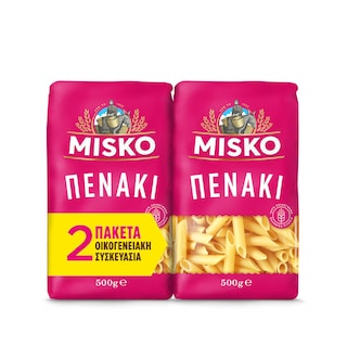 MISKO | Μακαρόνι Πενάκι 2x500g