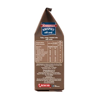 KRISPIES | Παξιμάδια Krispies Χαρούπι 200g