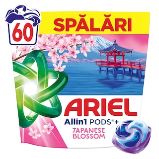 ARIEL | Kάψουλες Πλυντηρίου Ρούχων Allin1 Pods Άνθη Ιαπωνίας 60 Τεμάχια