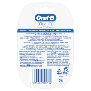 ORAL B | Οδοντικό Νήμα 3DWhite Luxe 35m