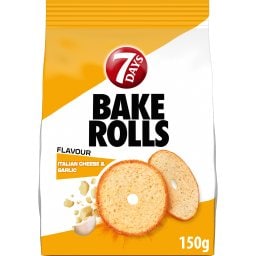 7DAYS | Bake Rolls Ιταλικό Τυρί Σκόρδο 150g