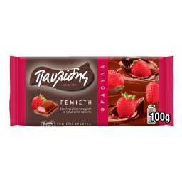 ΠΑΥΛΙΔΗΣ | Σοκολάτα Γάλακτος Φράουλα 100gr