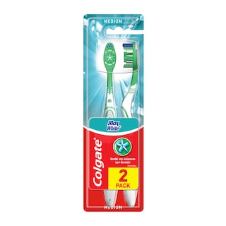 COLGATE | Οδοντόβουρτσα Max White Μέτρια 2 Τεμάχια