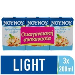 ΝΟΥΝΟΥ | Κρέμα Γάλακτος Light 3x200ml