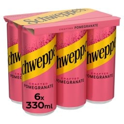 SCHWEPPES | Soft Drink Carbonated Pomegranate 6x330ml