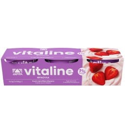 VITALINE | Επιδόρπιο Γιαουρτιού Φράουλα 3x180g