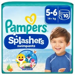 PAMPERS | Πάνες βρακάκι Μαγιό Μωρού Splashers Νο5-6 14kg+ 10 Τεμάχια