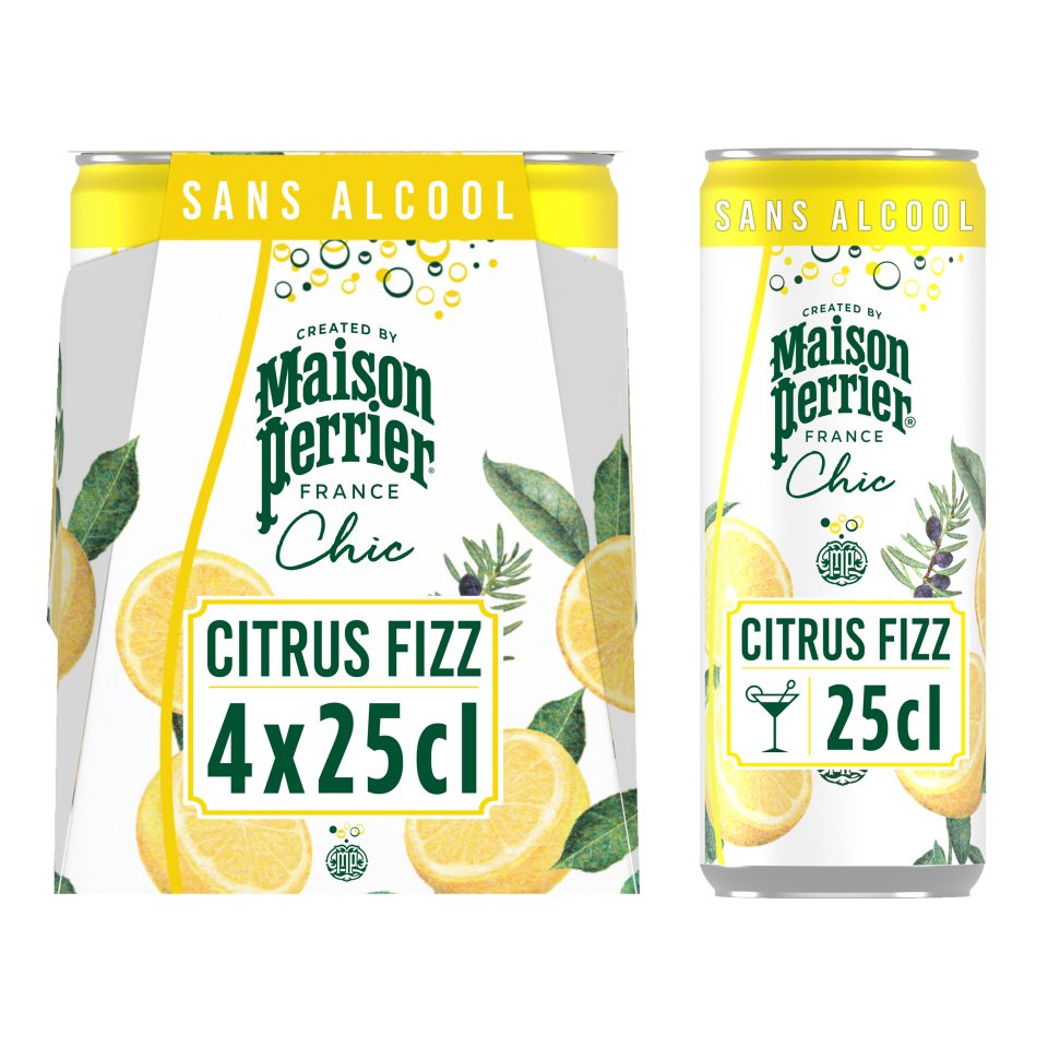 Mocktail Maison Perrier Chic Citrus Fizz 4x250ml