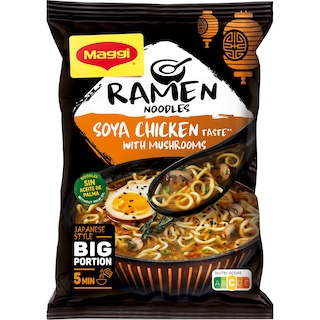 MAGGI | Ramen Noodles Κοτόπουλο & Μανιτάρια 90g